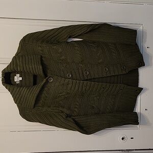 🌸M Olive Green Cable Knit Sweater🌸